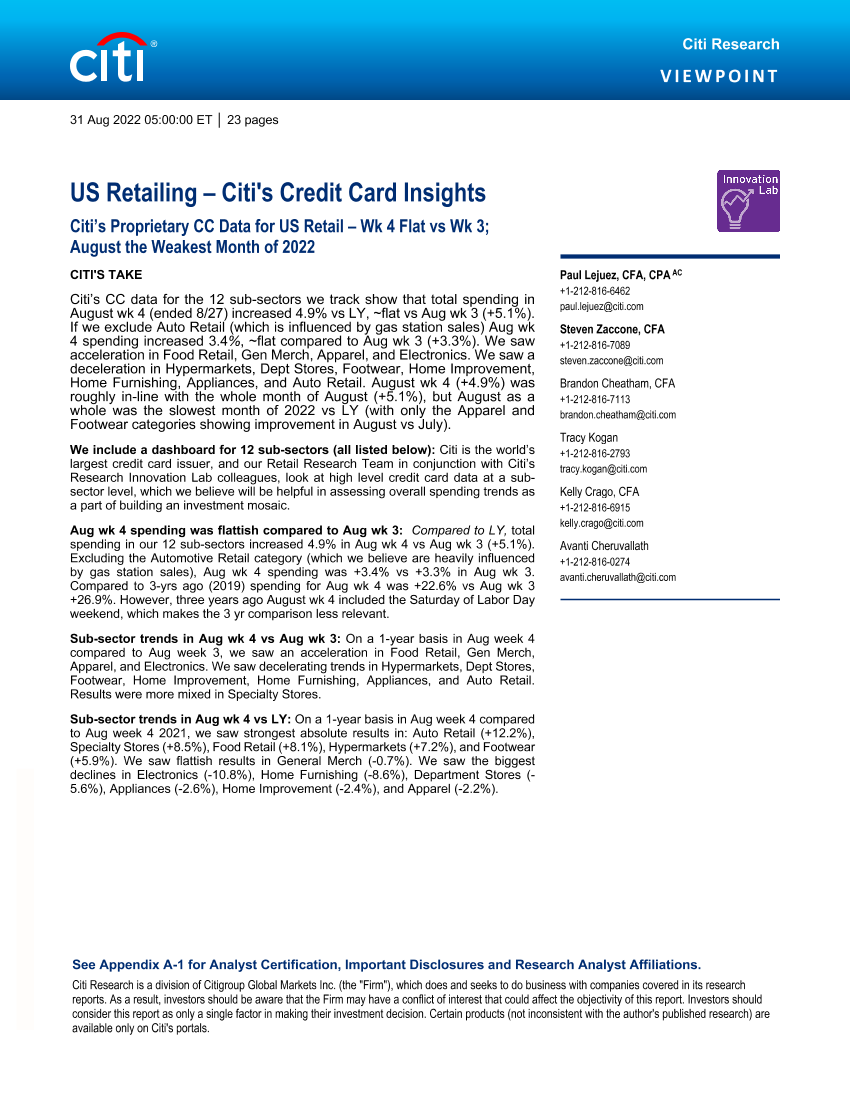 US Retailing – Citi's Credit Card Insights Citi’s Proprietary CC Data for US Retail – Wk 4 Flat vs Wk 3US Retailing – Citi's Credit Card Insights Citi’s Proprietary CC Data for US Retail – Wk 4 Flat vs Wk 3_1.png